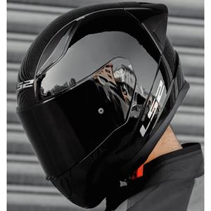 Ls2 Rapid 2 Race Full Face Motosiklet Kaskı Yarış Spoiler +  Şeffaf + Siyah Vizörlü