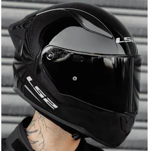 Ls2 Rapid 2 Race Full Face Motosiklet Kaskı Yarış Spoiler +  Şeffaf + Siyah Vizörlü