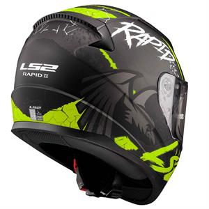 Ls2 Rapid 2 Raven Kapalı Kask