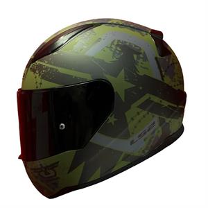 Ls2 Rapid 2 Thunder Birds Full Face Motosiklet Kaskı Siyah Vizörlü