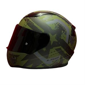 Ls2 Rapid 2 Thunder Birds Full Face Motosiklet Kaskı Siyah Vizörlü