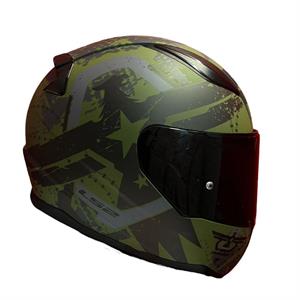 Ls2 Rapid 2 Thunder Birds Full Face Motosiklet Kaskı Şeffaf + Siyah Vizörlü