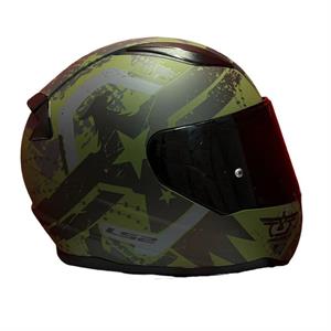 Ls2 Rapid 2 Thunder Birds Full Face Motosiklet Kaskı Şeffaf + Siyah Vizörlü