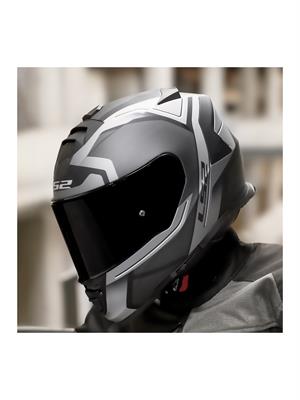 Ls2 Storm 2 Faster Full Face Motosiklet Kaskı Şeffaf + Siyah Vizörlü