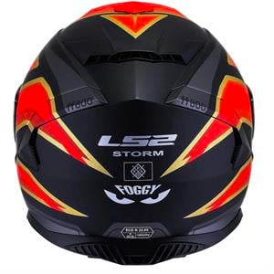 Ls2 Storm 2 Foggy Full Face Motosiklet Kaskı Şeffaf + Siyah Vizörlü