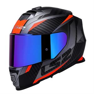 Ls2 Storm 2 Racer Full Face Motosiklet Kaskı Şeffaf + Gökkuşağı Vizörlü