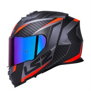 Ls2 Storm 2 Racer Full Face Motosiklet Kaskı Şeffaf + Gökkuşağı Vizörlü