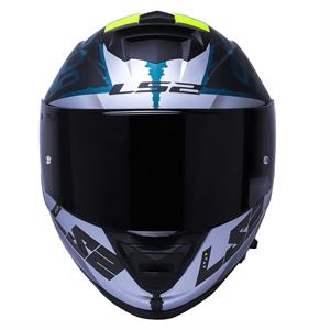 Ls2 Storm 2 Sprinter Siyah Gri Cobalt Siyah Vizör + Şeffaf Vizör Hediye