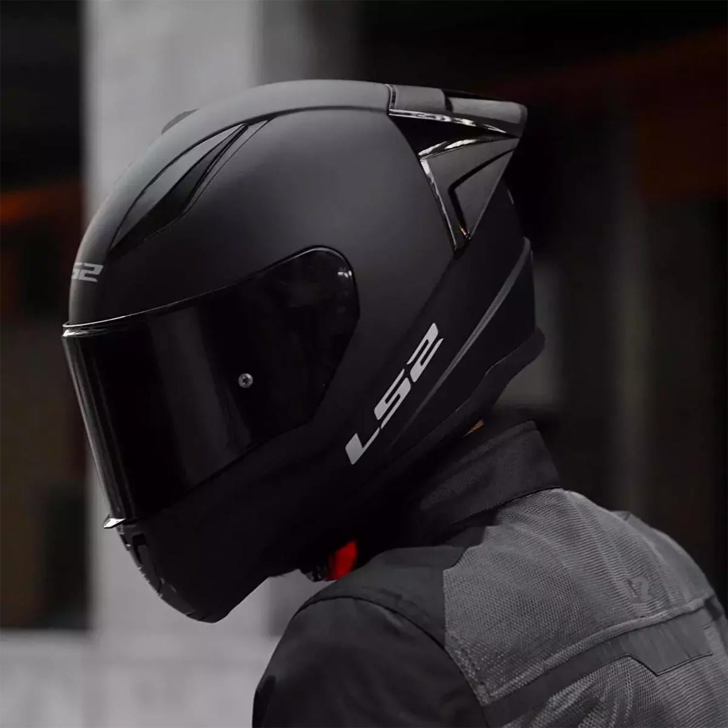 Ls2 Rapid 2 Full Face Motosiklet Kaskı Yarış Spoiler ve Siyah Vizör