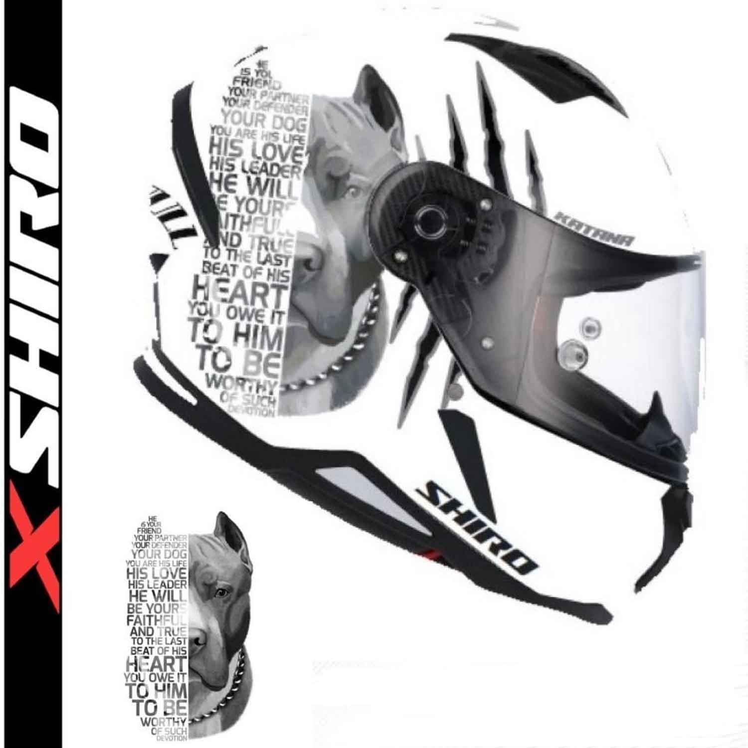 Shiro Hunter Pitbull Kapalı Kask