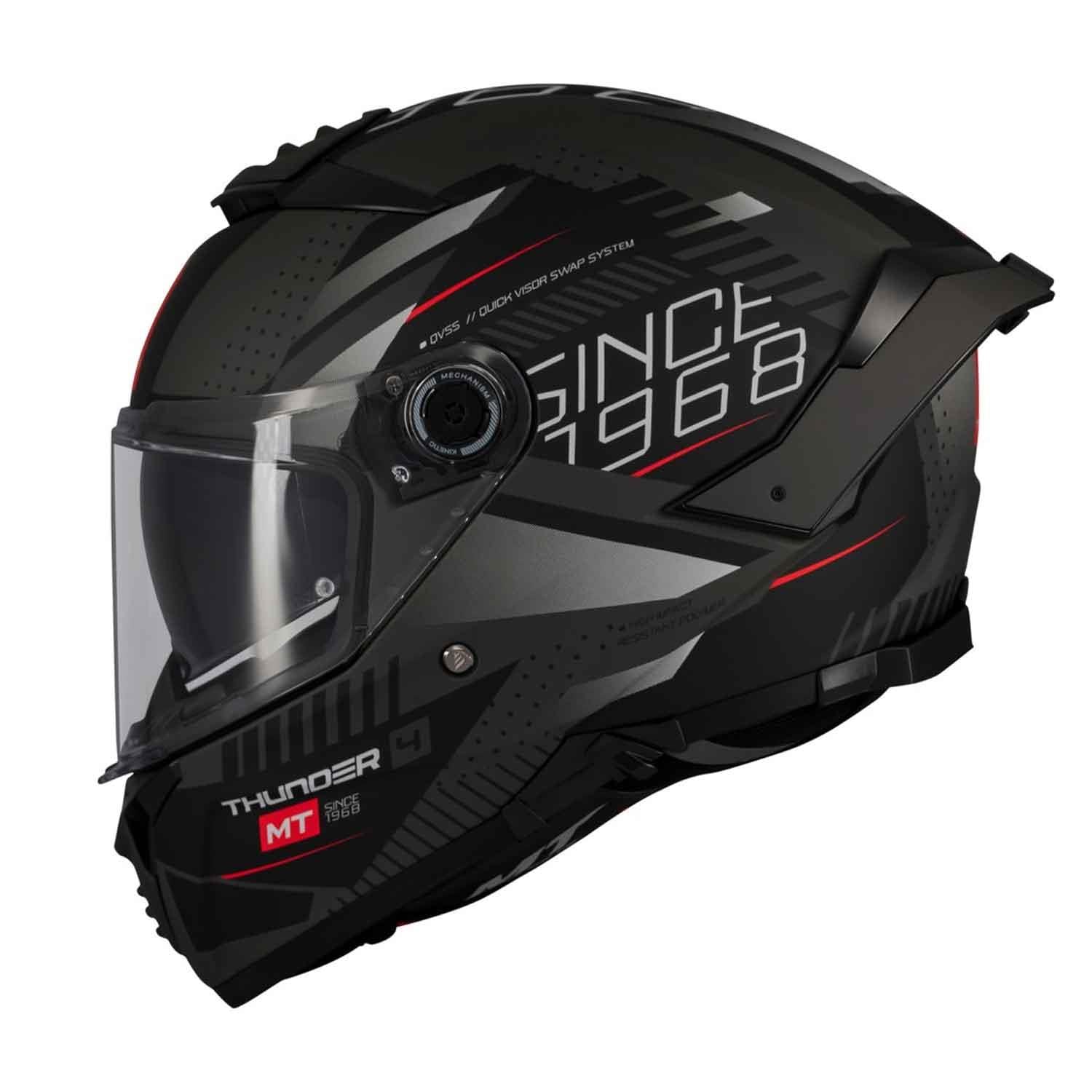Mt Helmets Thunder 4 Sv Luminence D1 Kapalı Kask