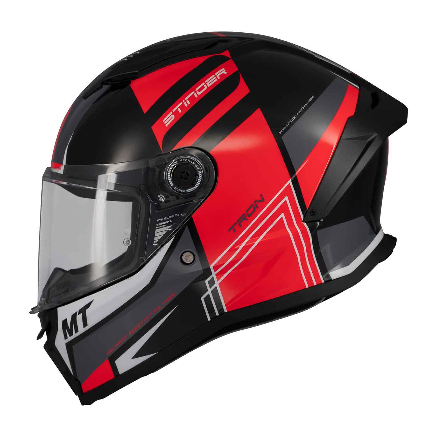 Mt Stinger 2 Tron B15 Parlak Kapalı Kask