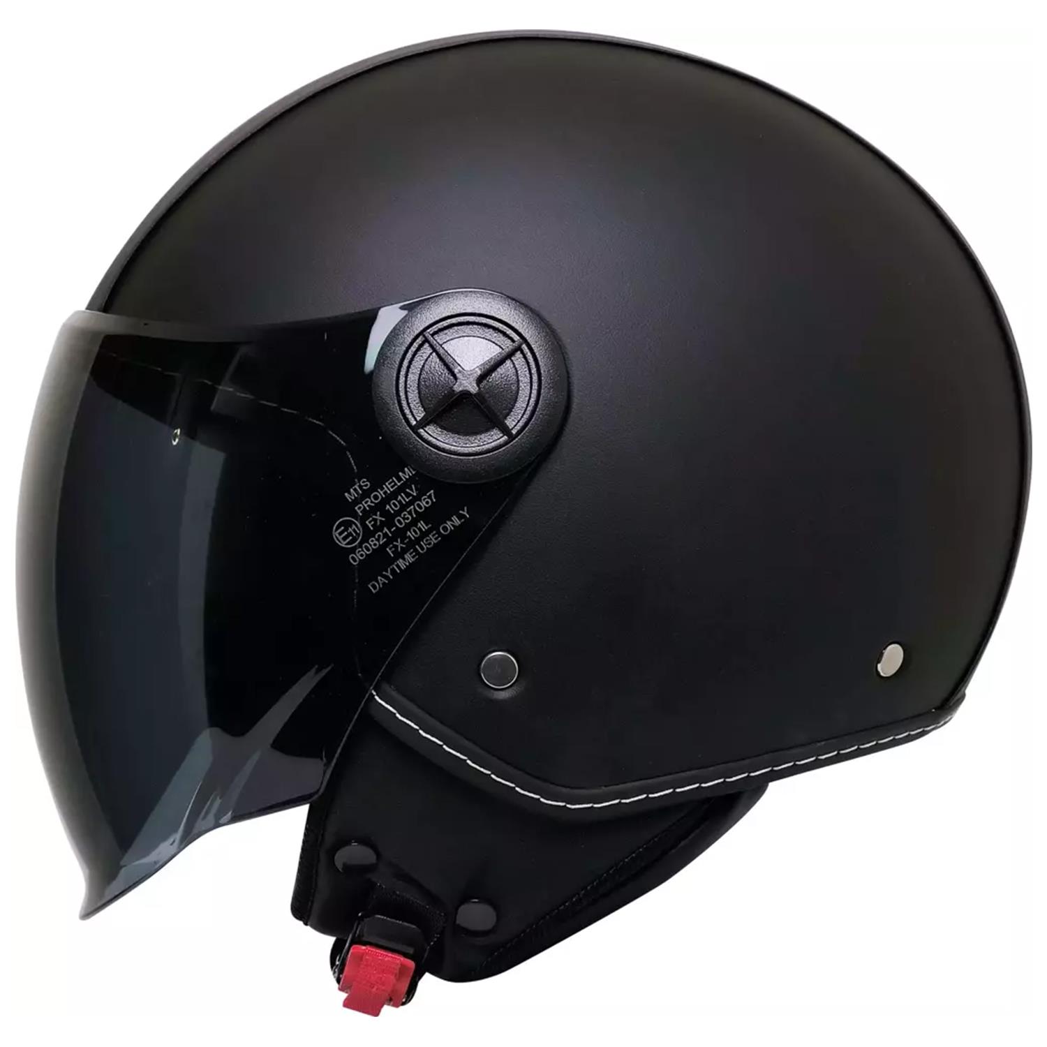 Mts Pro Helmelts FX-101 Deri Açık Motosiklet Kaskı
