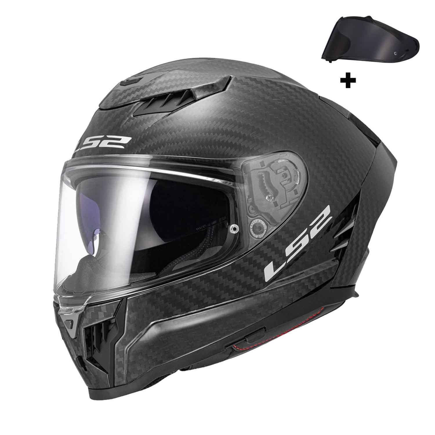 Ls2 Dragon Karbon Mat Kapalı Kask