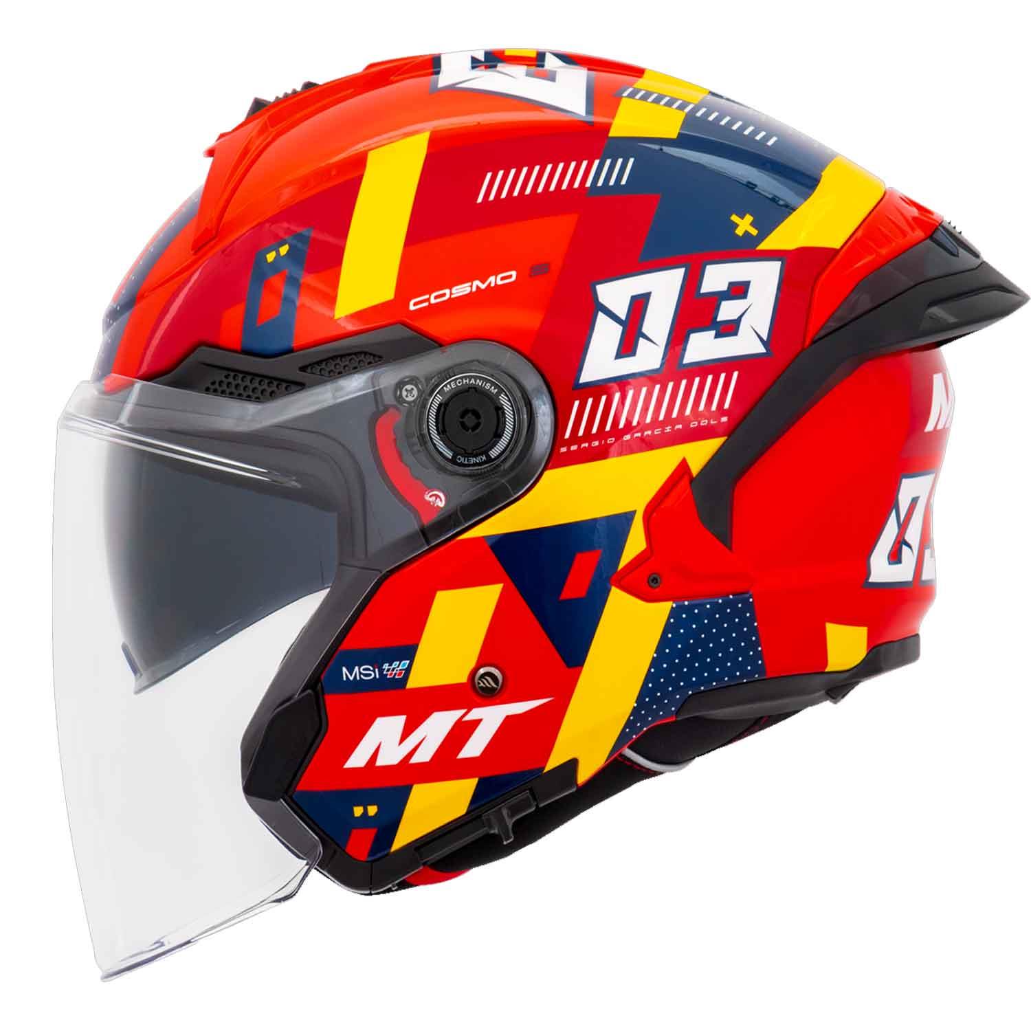 Mt Cosmo Sv Sergio Garcia E5 Parlak Açık Kask