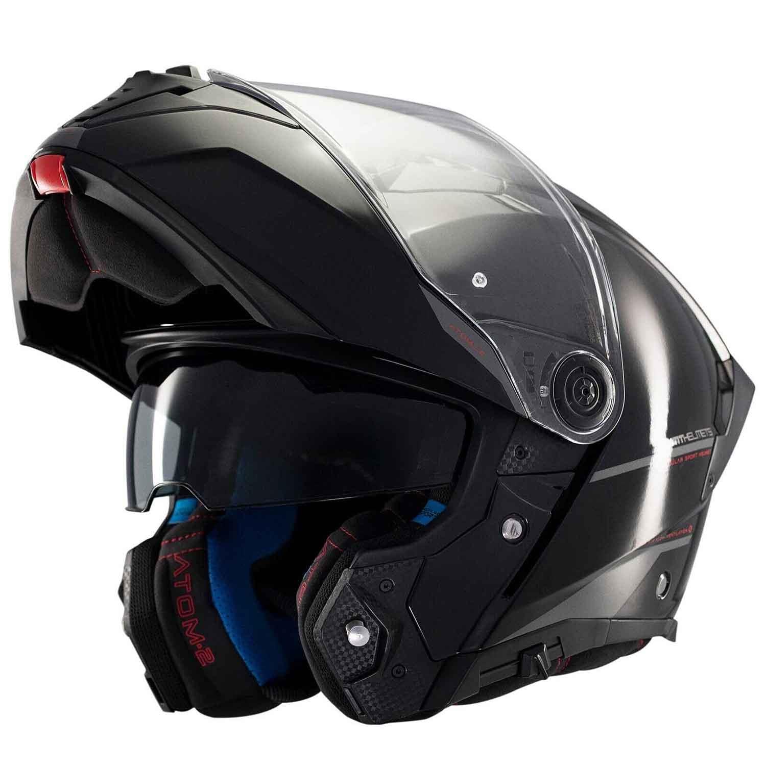 Mt Atom 2 Sv Solid A1 Parlak Çene Açılır Kask