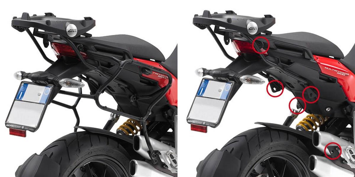 Givi PLXR312 Yan Çanta Taşıyıcı - Ducati Multistrada 1200 (10-14)