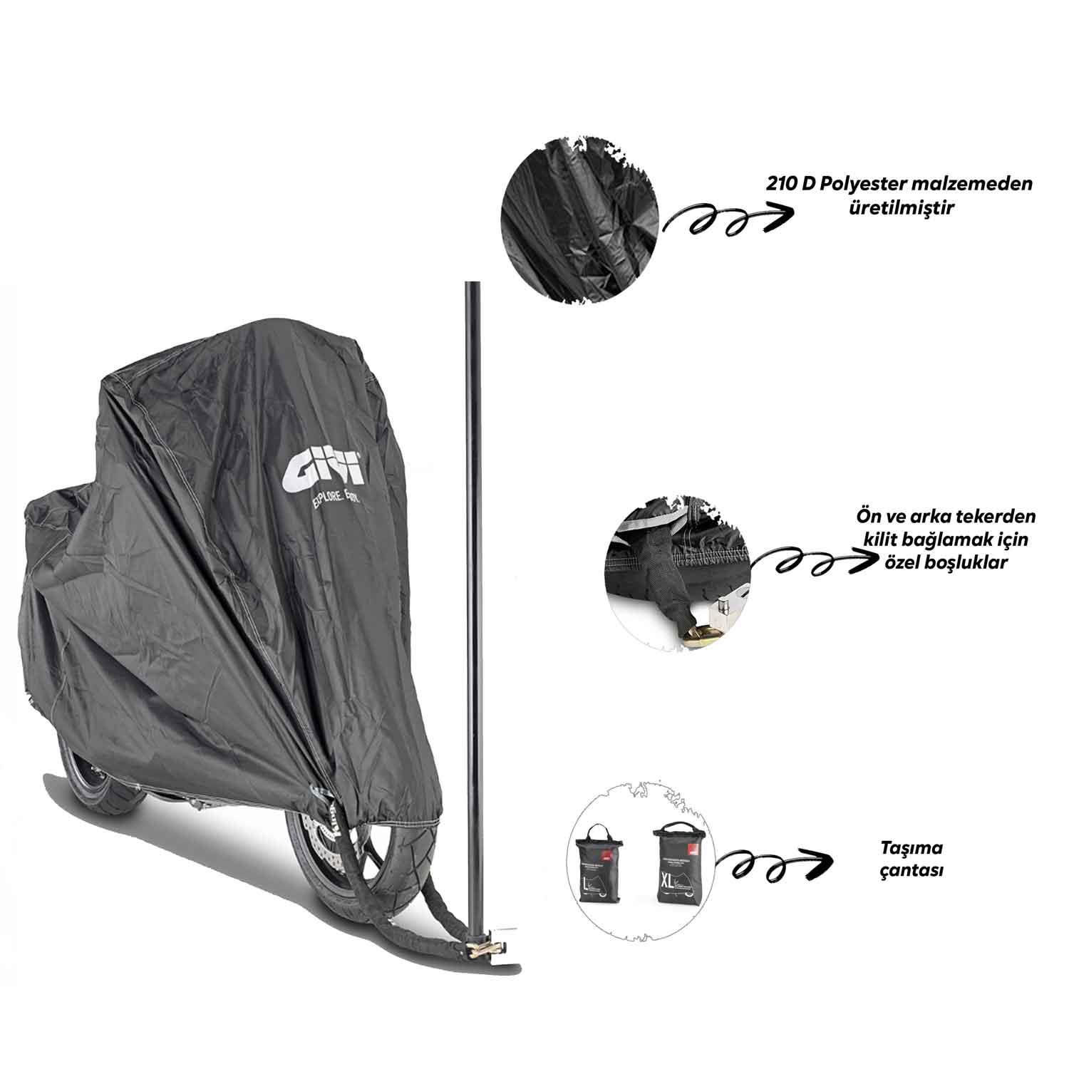 Givi S203 Motosiklet Brandası (Maxi Scooter - Sportouring - Touring -Enduro)