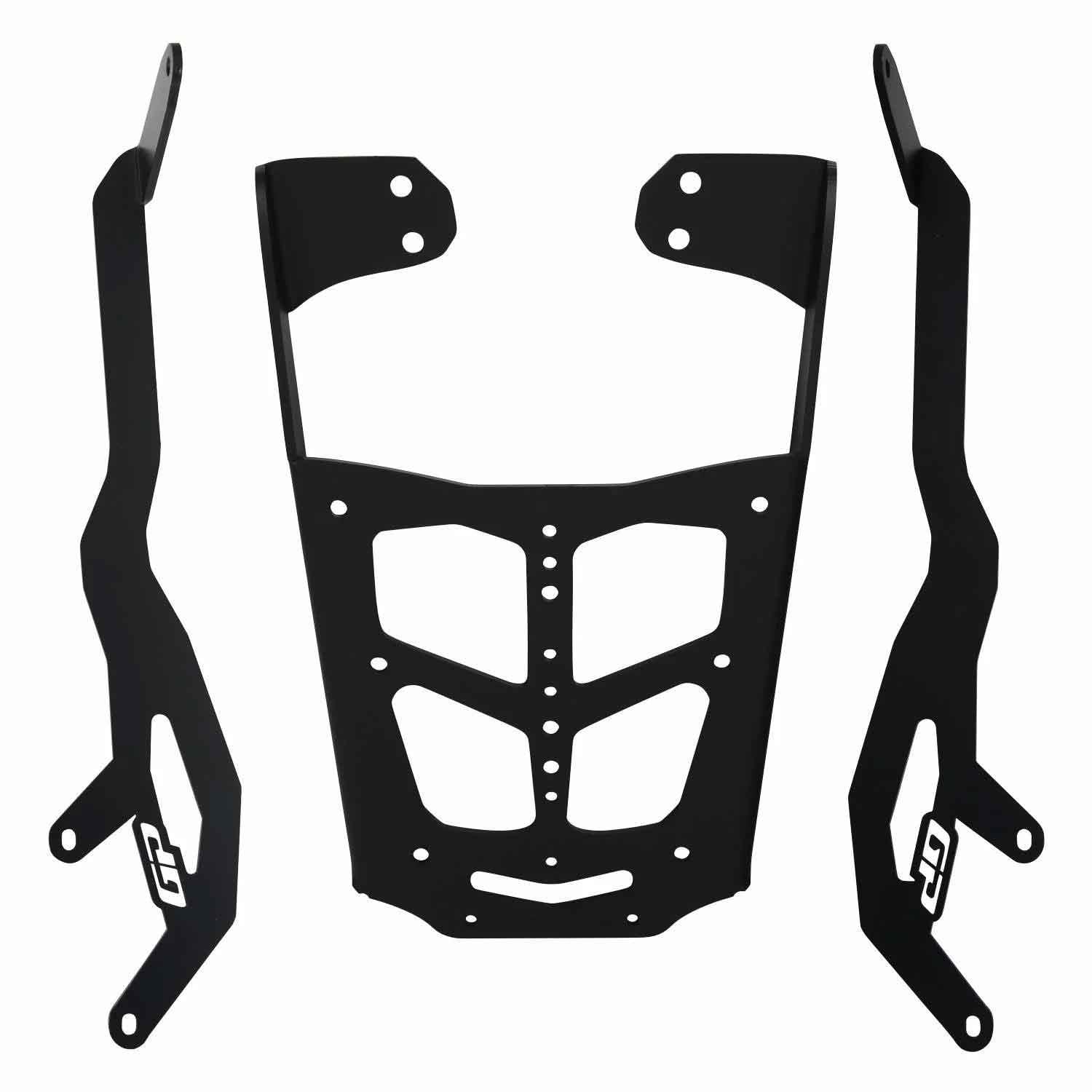 GP Kompozit Bajaj Pulsar NS 200 2011-2023 Uyumlu Arka Çanta Demiri Siyah