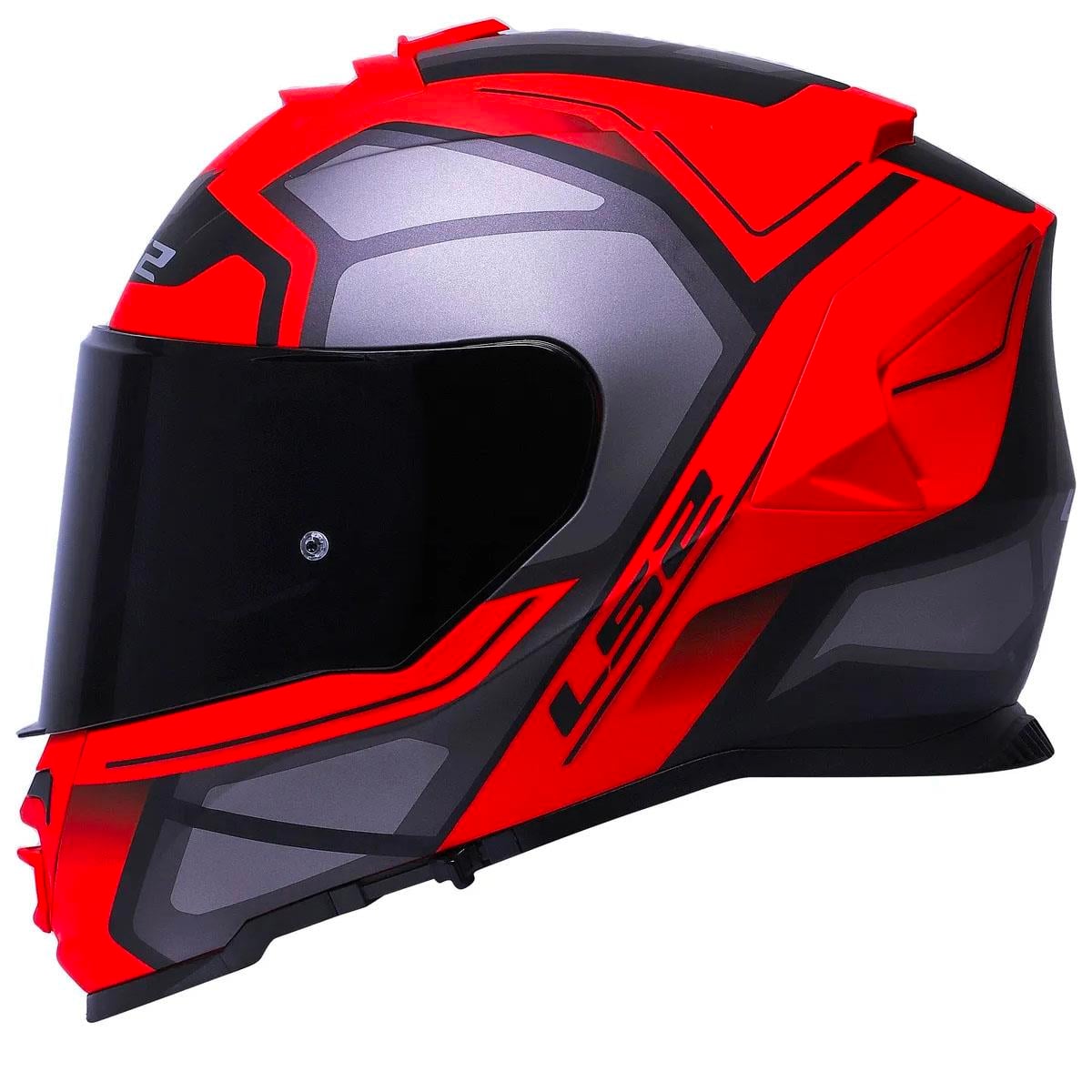 Ls2 Storm 2 Faster Full Face Motosiklet Kaskı Şeffaf + Siyah Vizörlü