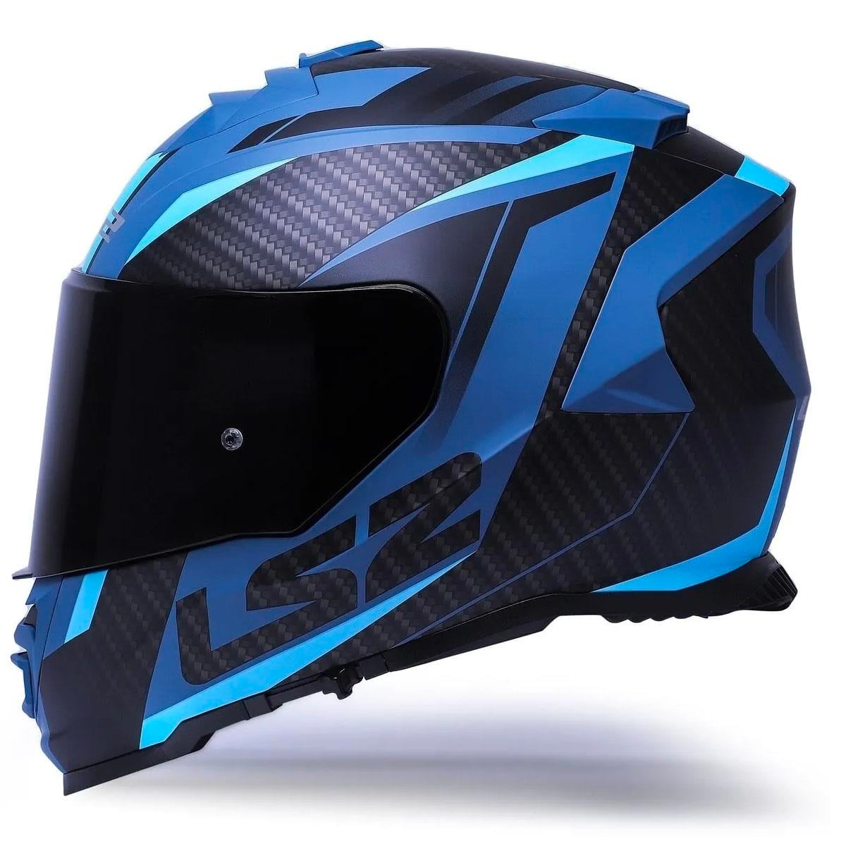 Ls2 Storm 2 Racer Full Face Motosiklet Kaskı Şeffaf + Siyah Vizörlü
