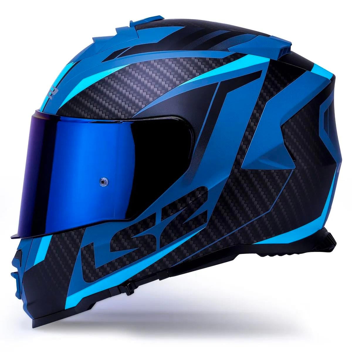 Ls2 Storm 2 Racer Full Face Motosiklet Kaskı Şeffaf + Gökkuşağı Vizörlü