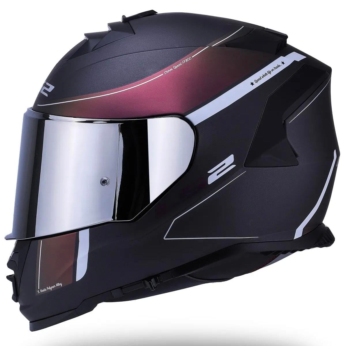 Ls2 Storm 2 Velvet Full Face Motosiklet Kaskı Siyah Vizörlü