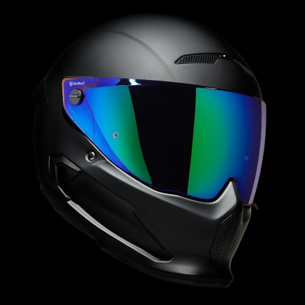 Ruroc ATLAS 3.0/4.0 VISOR-GREEN IRIDESCENT Kask Camı - Şık ve