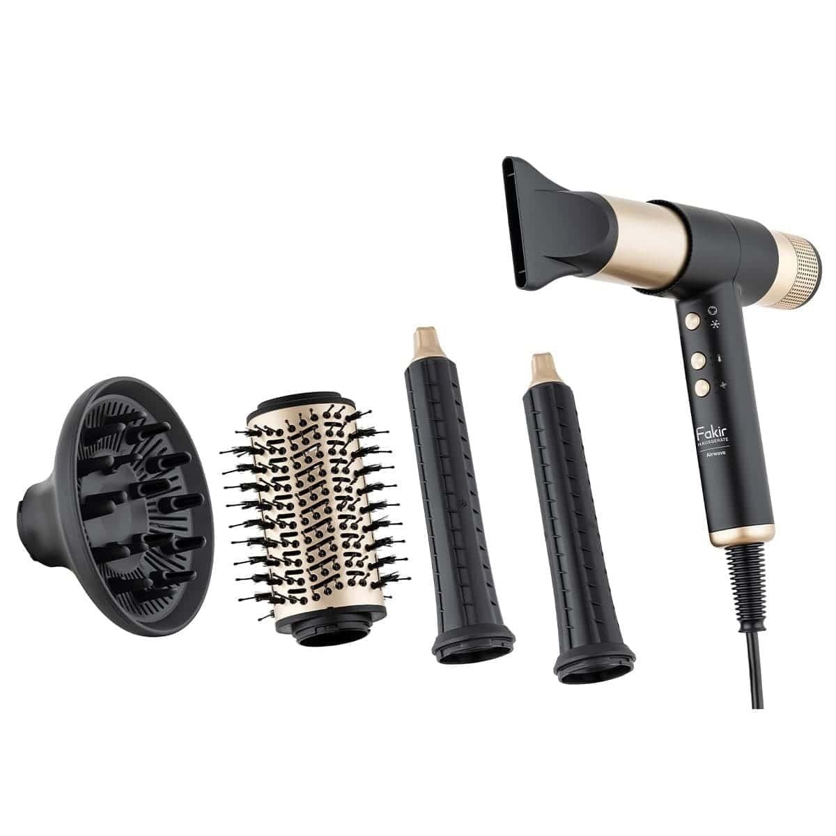 Saç Kurutma MakinesiFakirFakir Airwave 5in1 Gold Saç Şekillendirme Seti