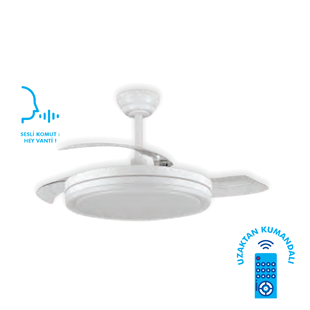 VantilatörVantiVanti KCF307 Smart Aydınlatmalı Uzaktan Kumandalı Tavan Vantilatör