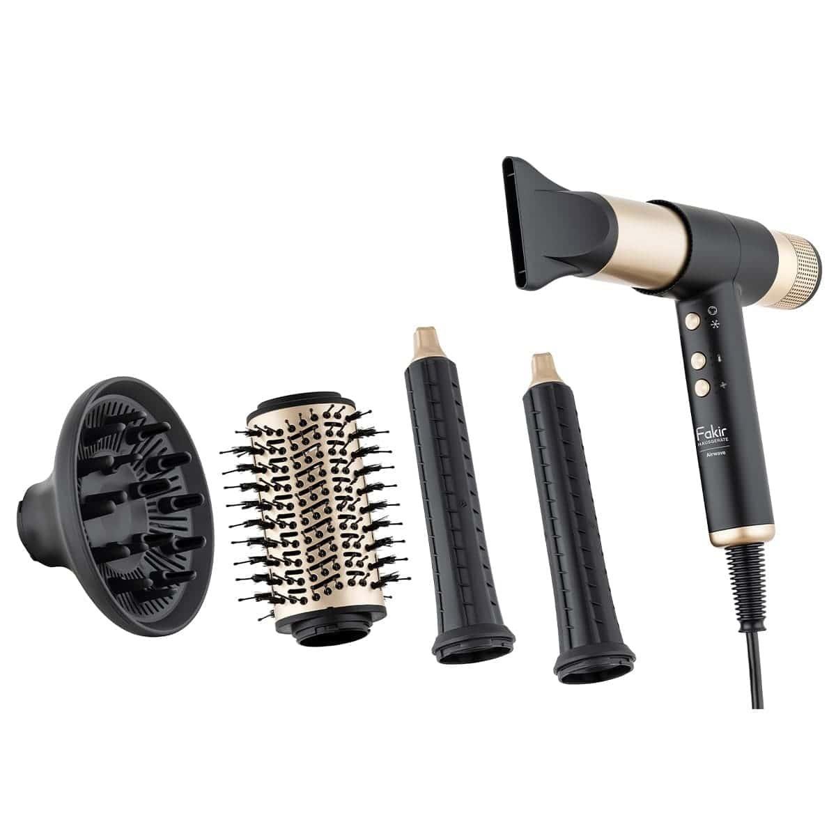 Saç Kurutma MakinesiFakirFakir Airwave 5in1 Gold Saç Şekillendirme Seti