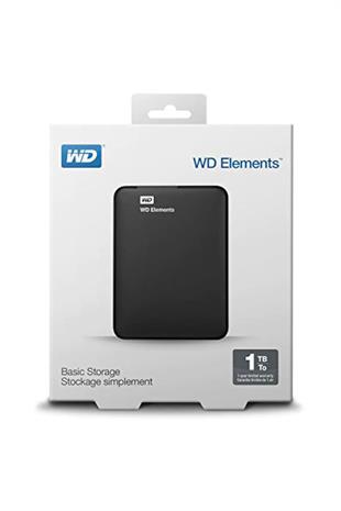 WD 1TB Elements Siyah USB 3.0 2,5 (WDBUZG0010BBK-WESN) Taşınabilir Disk