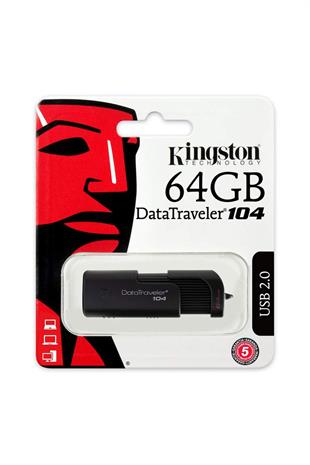 Kingston DataTraveler DT104 USB 2.0 64GB Usb Bellek