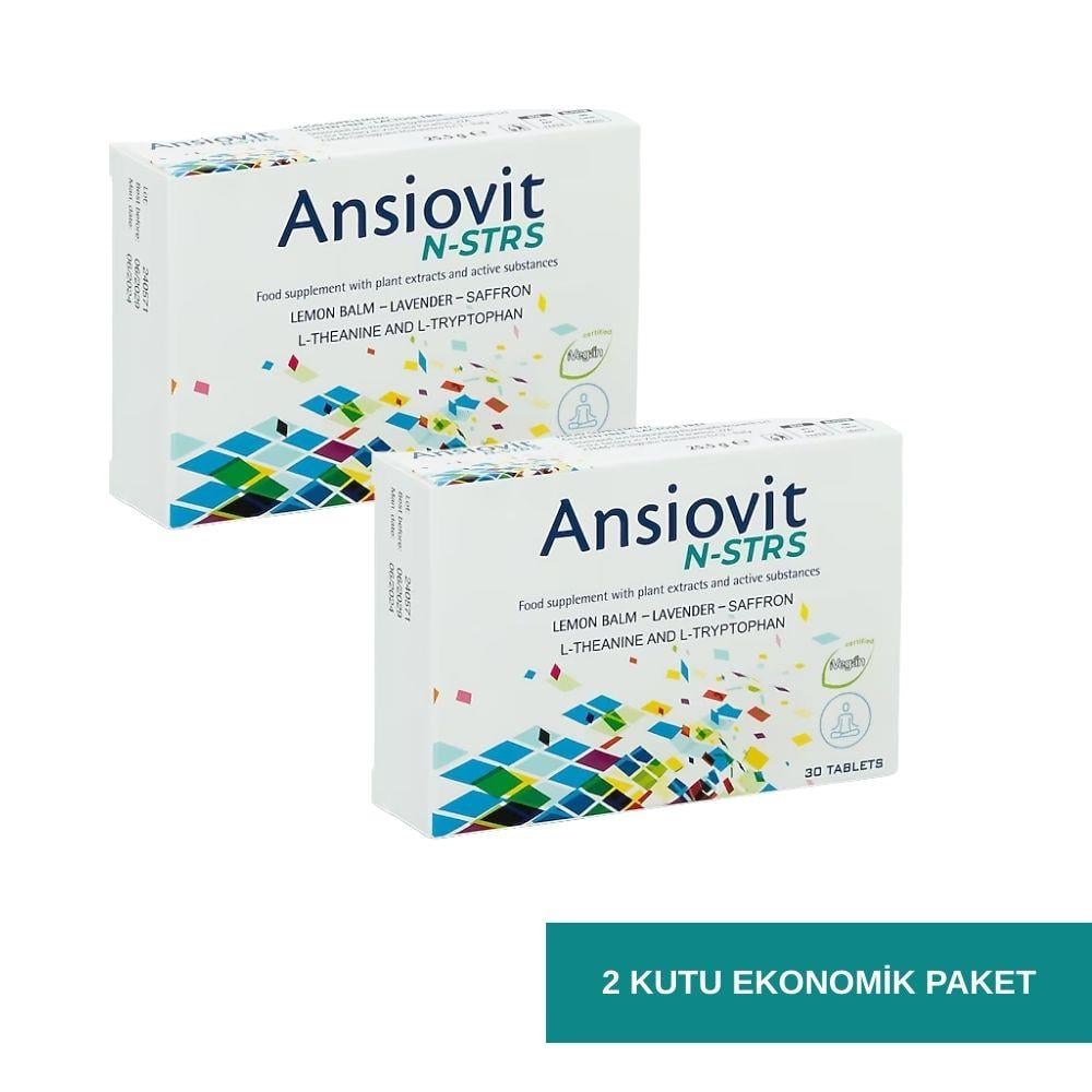 Ansiovit N-STRS 30 Tablet x 2 kutu ekonomik paket