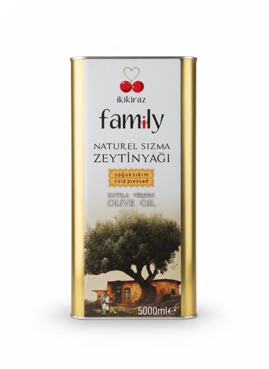 İkikiraz Famiy Olgun Hasat Naturel Sızma Zeytinyağı 5 lt