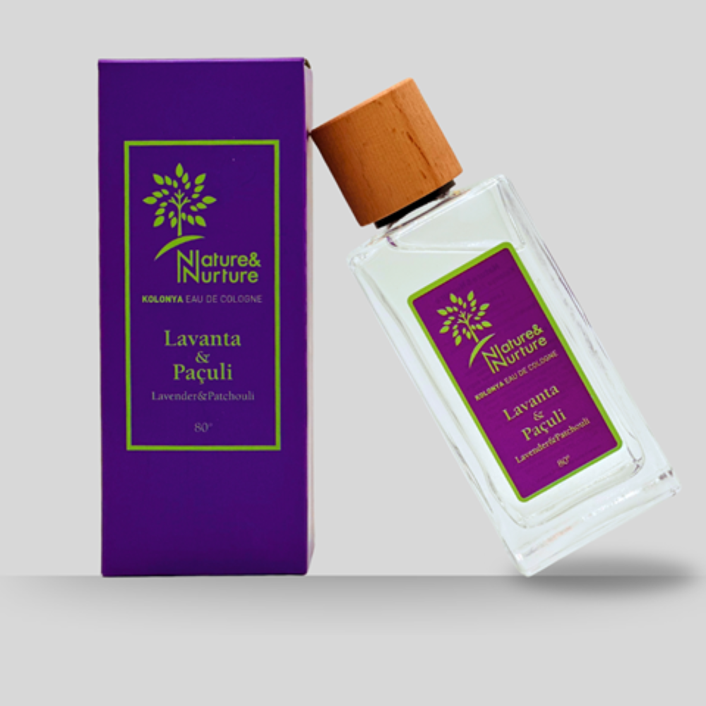 Lavanta & Paçuli Kolonyası 80° 190 ml cam şişe