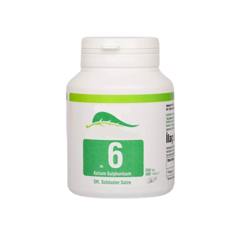 Schüssler Dr. Tuzları Nr:6 400 Tablet Kalium Sulfuricum