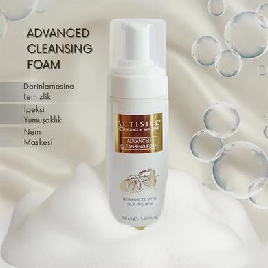 ACTISILK® ADVANCED CLEANSING FOAM – ONARICI VE  NEMLENDİRİCİ YAŞLANMA KARŞITI TEMİZLEME KÖPÜĞÜ 150 ml