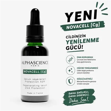 ALPHASCIENCE Novacell [Cg] İleri Düzey Yaşlanma Karşıtı ve Longevity Serum 30 ML