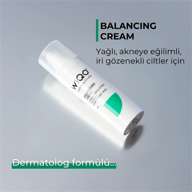 WiQO SEBUM DENGELEYİCİ, AKNE KARŞITI VE GÖZENEK KÜÇÜLTÜCÜ BALANCING CREAM ® 30 ml