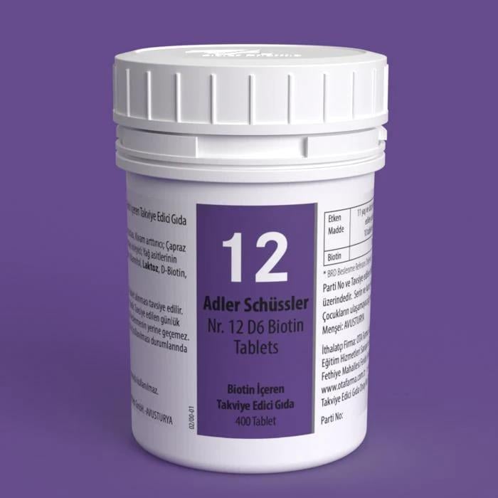 Adler Pharma Schüssler No.12 - D6 Biotin Tablet