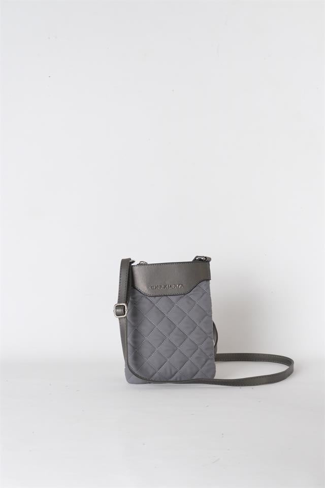 MİNİ BAG gri kapitone
