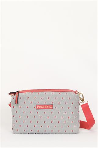 LALY JEAN BAG GRI KIRMIZI