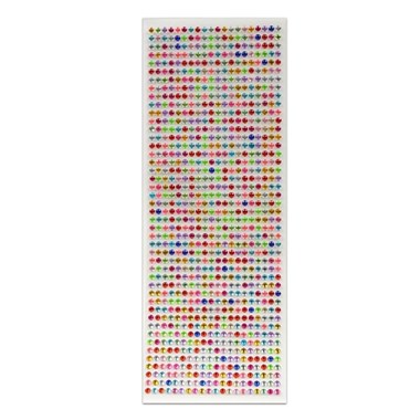 Renkli Taş Sticker 900 Adet, Kristal Yapışkanlı Süsleme