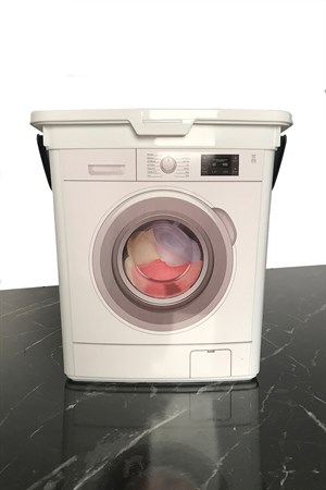 Deterjanlık, Çamaşır Makinesi Görünümlü Kulplu 6 Ltitre