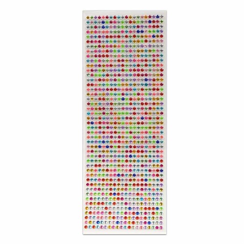 Kristal Taş Sticker 900 Adet, Karışık Renkli Sticker