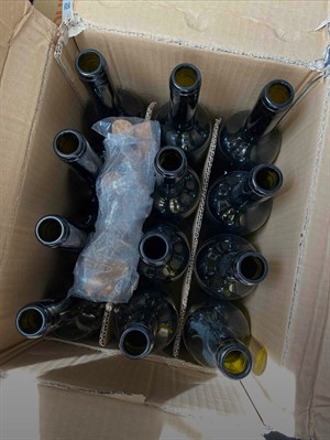 Cam Yağ şişesi 12 Adet Mantar Kapaklı Şarap Şişesi 750 Ml
