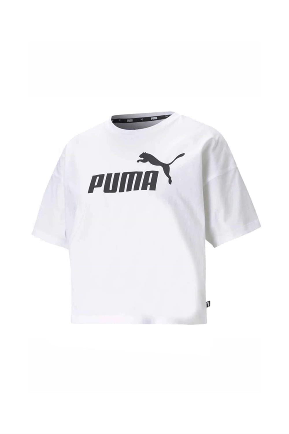 Puma Ess Cropped No.1 Logo Tee Kadın Tişört 68497202