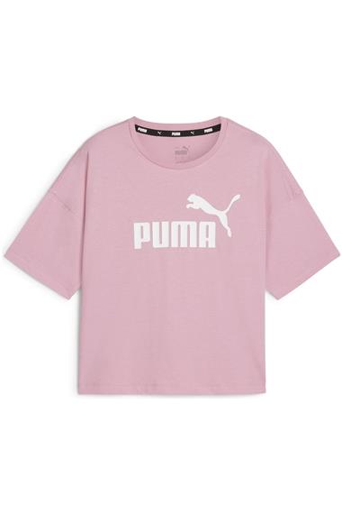 Puma Ess Cropped Logo Tee Kadın Tişört 58686649