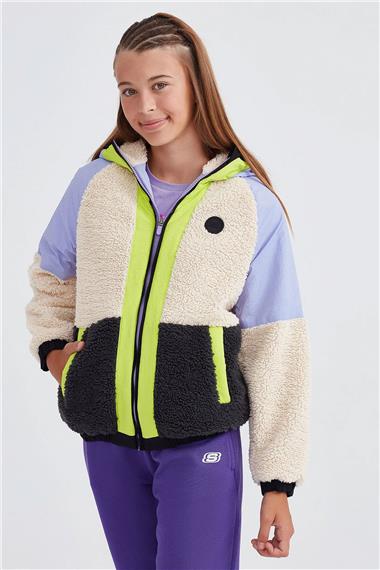 Skechers Outdoor Fleece Full Zip Sherpa Çocuk Ceket Sk232176-505
